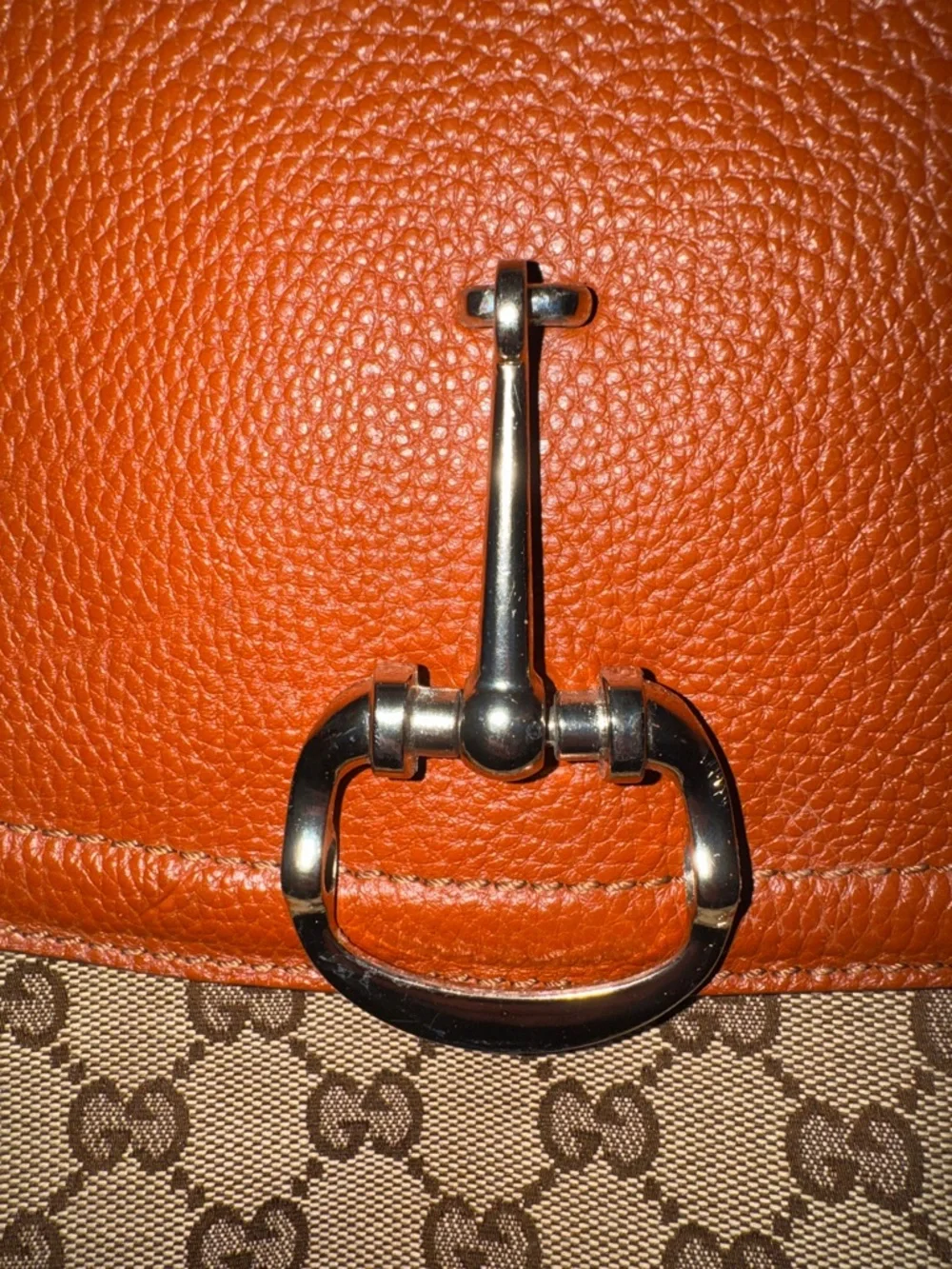 Gucci Tan-Brown GG Canvas Crossbody with Tassel Detail - Picture 9 of 14